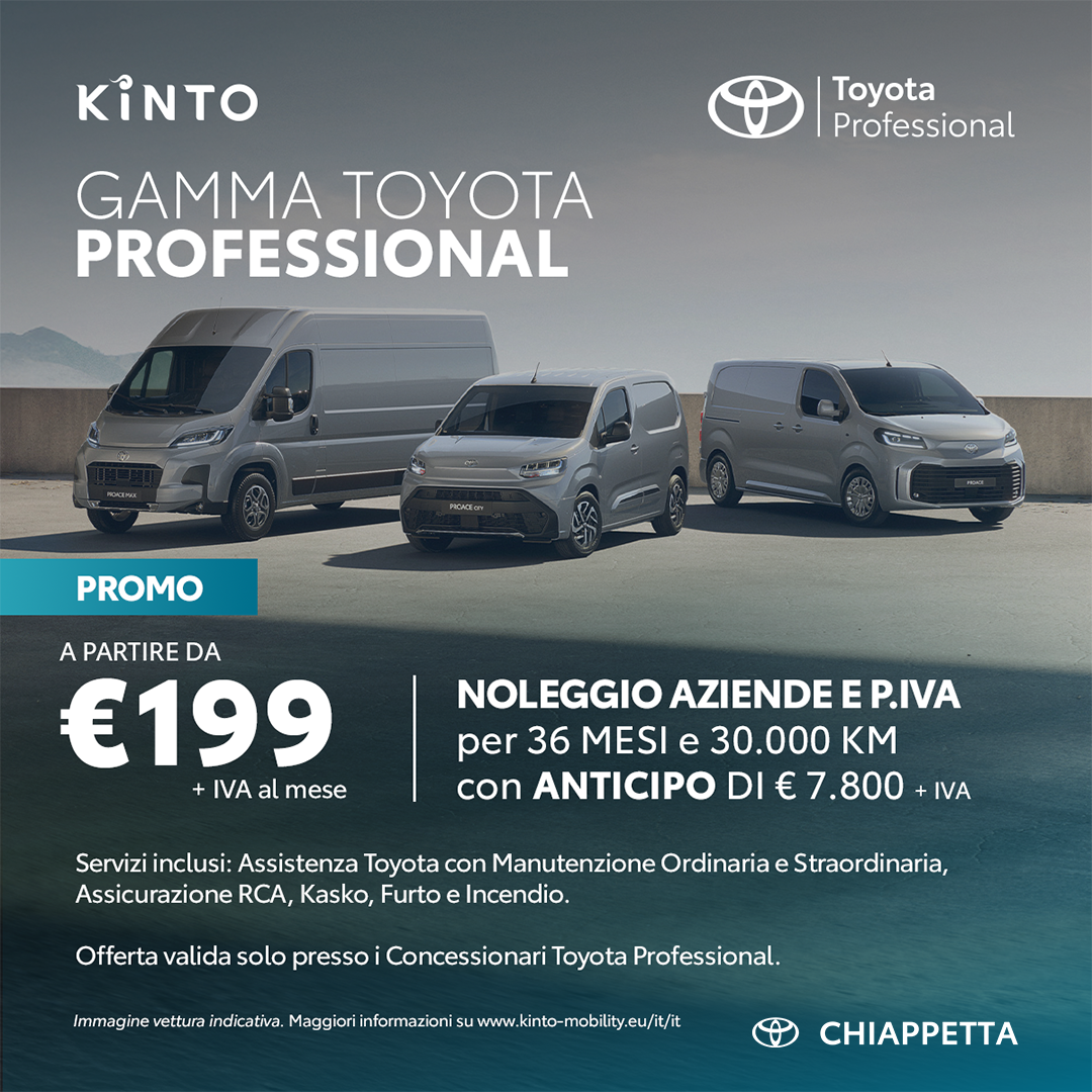 Noleggio Chiappetta Auto Toyota Veicoli Professionali Aziendali Tutto Incluso Assicurazione Cosenza Rende Calabria