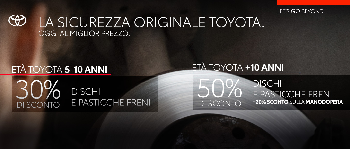 Chiappetta Officina Cambio Freni Pastiglie Pasticche Freni Promozione Maggio Giugno Calabria Cosenza Rende Toyota