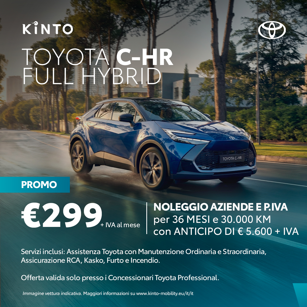 NOLEGGIO KINTO ONE C-HR HYBRID