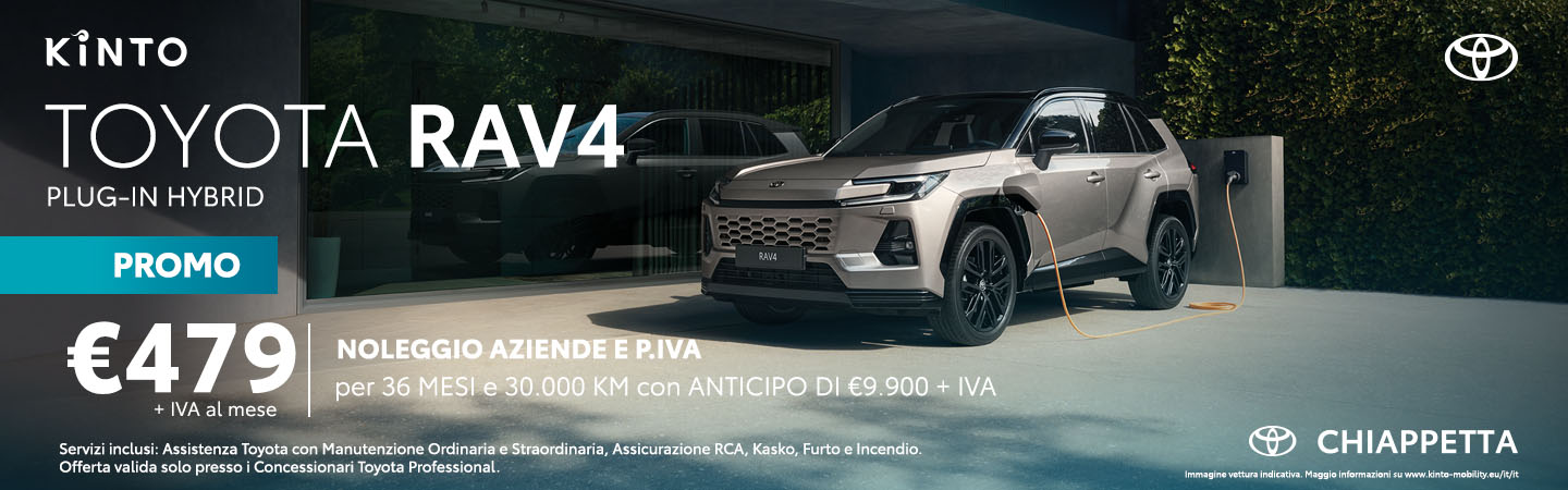 Rav4 Plug In Noleggio Ibrido Toyota Cosenza Rende Calabria Chiappetta
