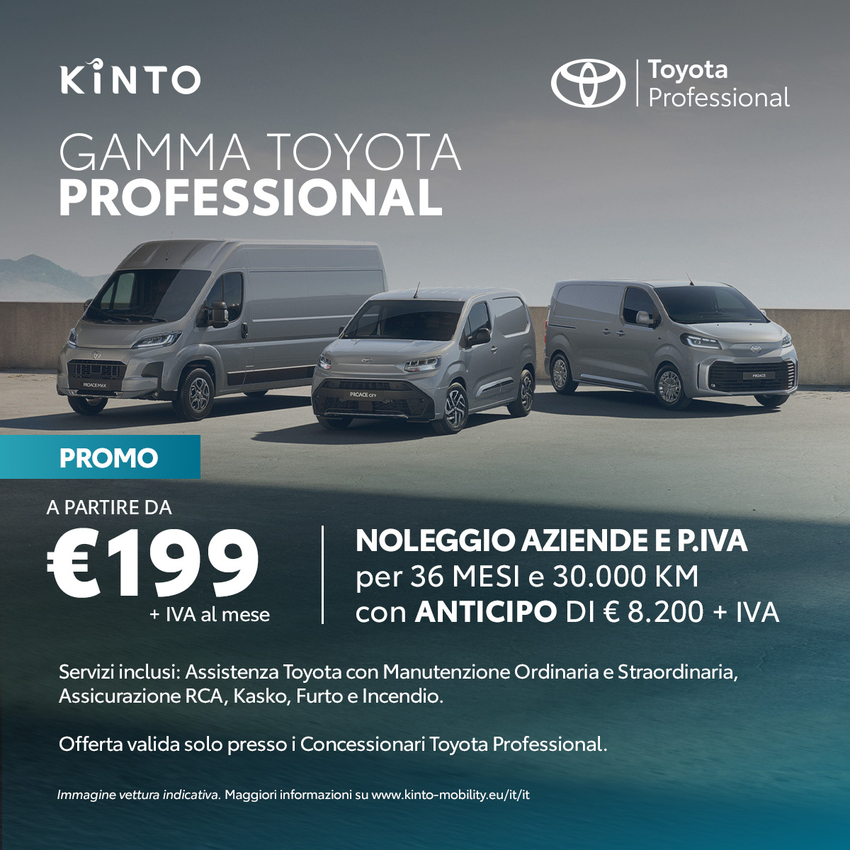NOLEGGIO GAMMA TOYOTA PROFESSIONAL