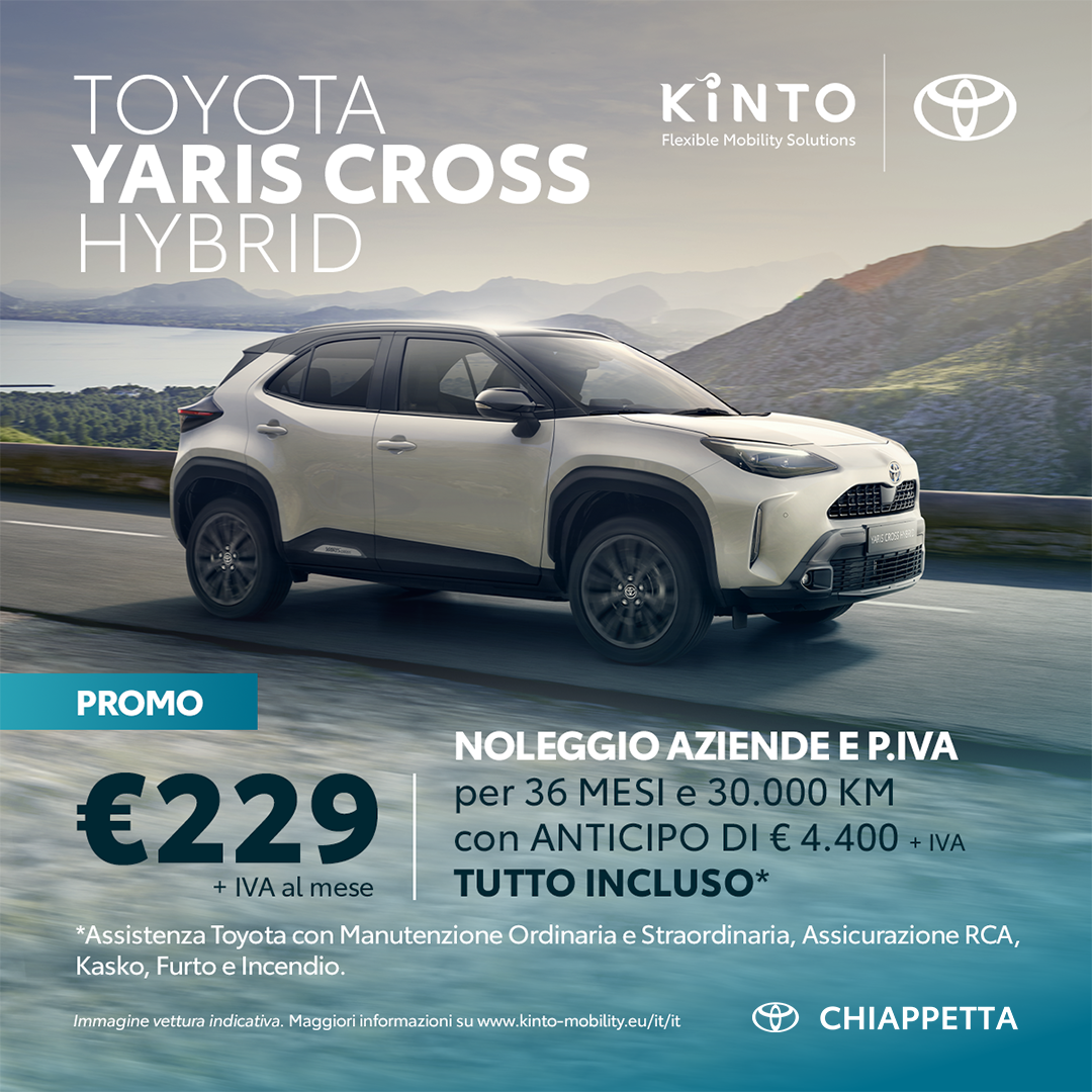NOLEGGIO KINTO ONE YARIS CROSS