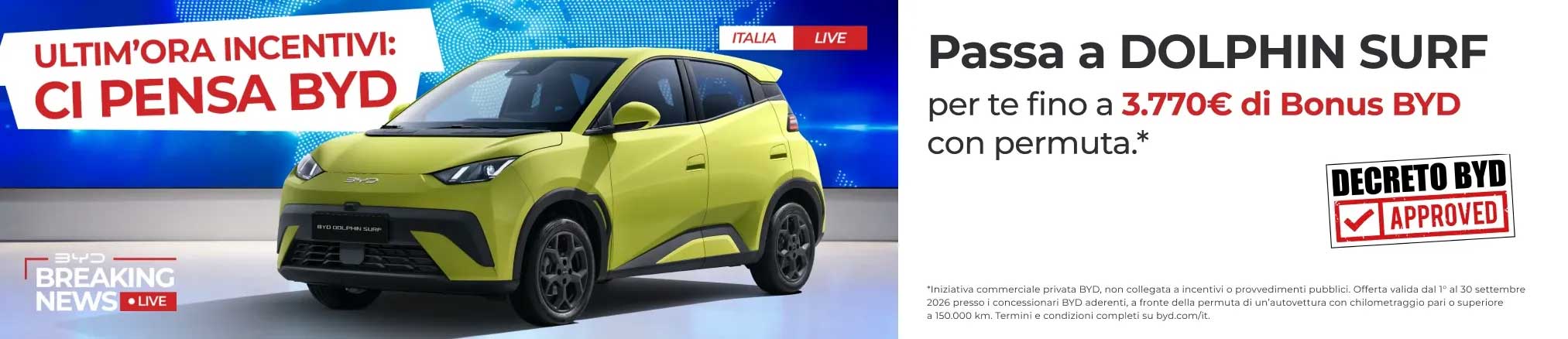 Byd Dolphin Surf Calabria Cosenza Byd Chiappetta Dolphin Surf Elettrica Settembre
