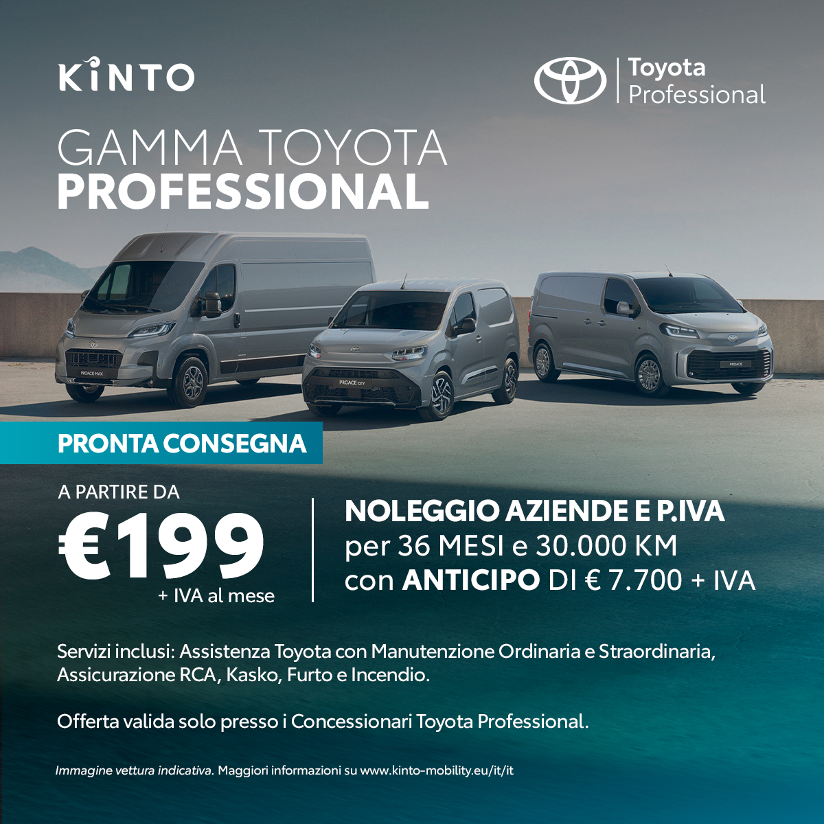 NOLEGGIO GAMMA TOYOTA PROFESSIONAL
