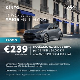 NOLEGGIO Professional Aziendali Chiappetta Cosenza Rende Calabria Toyota Yaris